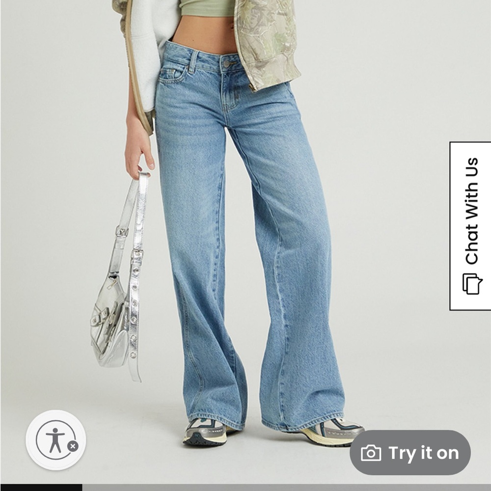 New pacsun astrid low rise baggy jeans size 25